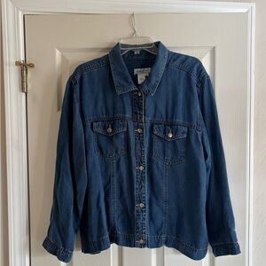 Women’s Coldwater Creek Dark Blue Jean Jacket